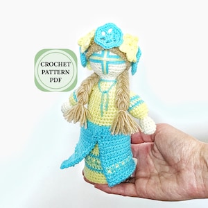 Crochet patterns amigurumi doll, Motanka doll, amigurumi toys pattern, amigurumi crochet pattern free, ukrainian doll crochet pattern pdf