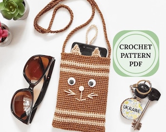 Crochet Phone Pouch Pattern PDF: Easy Crossbody Bag Design
