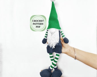 Scandinavian gnome christmas crochet pattern, Gnome crochet pattern, crochet patterns amigurumi christmas, gnome patterns pdf, pattern toy