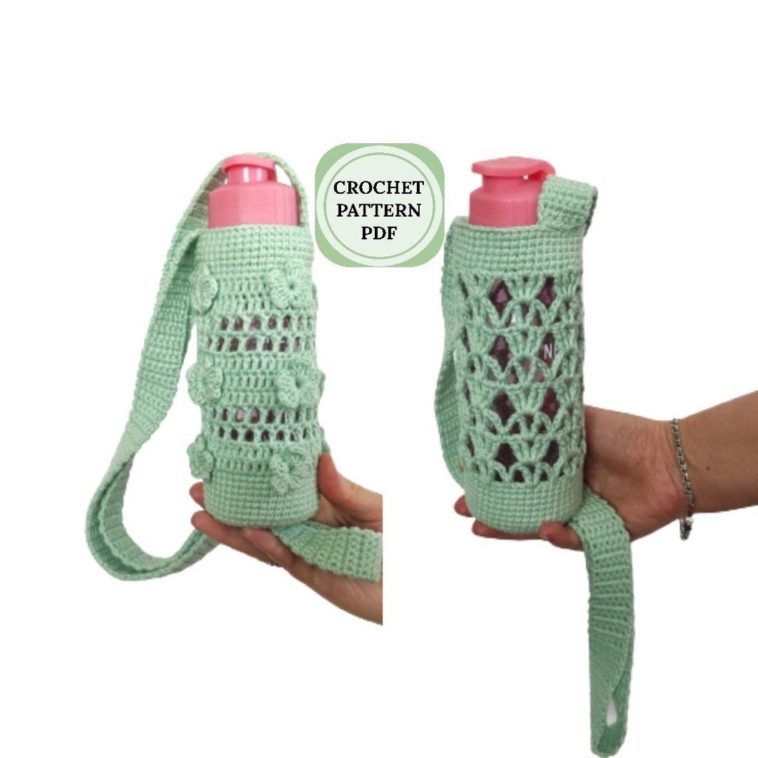 Water Bottle Bag Crochet Pattern, Crochet Water Bottle Holder Pattern ...