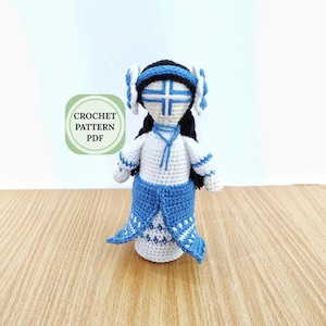 Amigurumi doll crochet patterns, Motanka doll, Amigurumi toys crochet pattern, amigurumi crochet pattern, ukrainian doll crochet pattern pdf