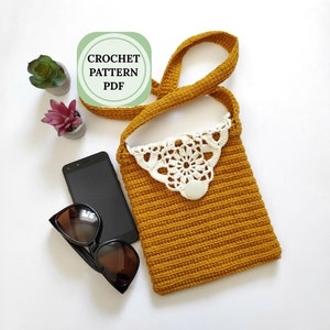 Crochet patterns bag granny square, Small crossbody bag pattern, boho crochet pattern,  Crochet tote bag pattern, crochet pattern bag busket