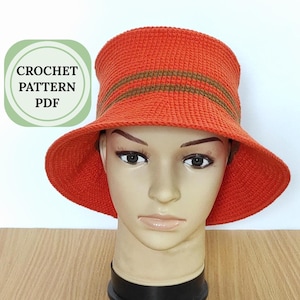 Boho Scrappy Bucket Hat Crochet Pattern (PDF Download Pattern)