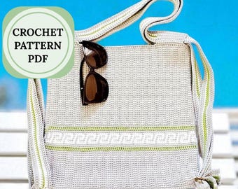 Crochet Backpack Bag Pattern, Boho Drawstring Design (PDF Download Pattern)
