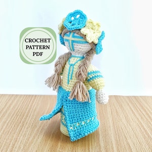 Motanka doll crochet pattern, Crochet patterns amigurumi doll, amigurumi toys crochet pattern free, ukrainian doll crochet pattern pdf