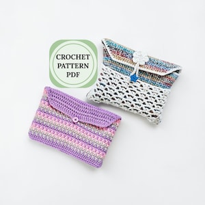 Tarot Card Bag Crochet Pattern With Pockets, Drawstring Crossbody Tutorial (PDF Download Pattern)