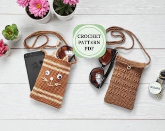 Bolsa para teléfono de crochet fácil (patrón PDF)