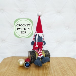 Scandinavian gnome christmas crochet pattern, Amigurumi gnome crochet pattern, Crochet patterns amigurumi christmas, Gnome crochet pattern