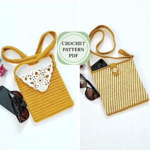 Crochet tote bag pattern, Crossbody bags pattern, boho crochet pattern, Crochet patterns bag granny square, crochet pattern bag busket