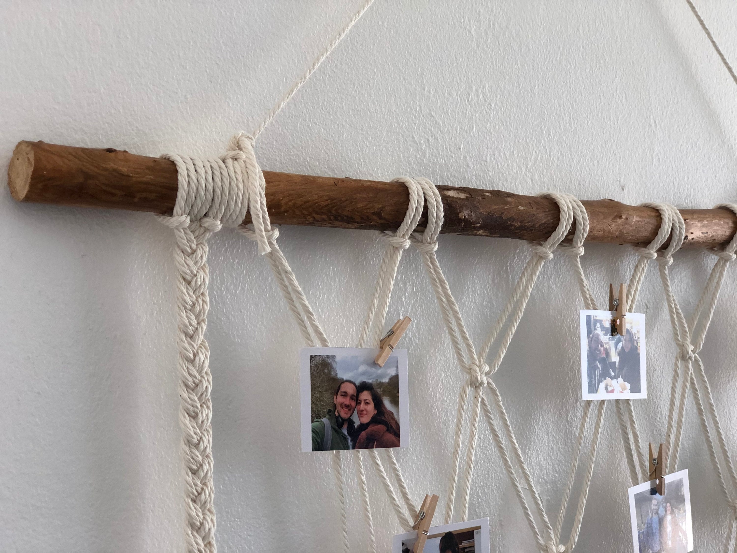 Macrame Photo Hanger Wall Art Macrame Decor Boho Home Etsy