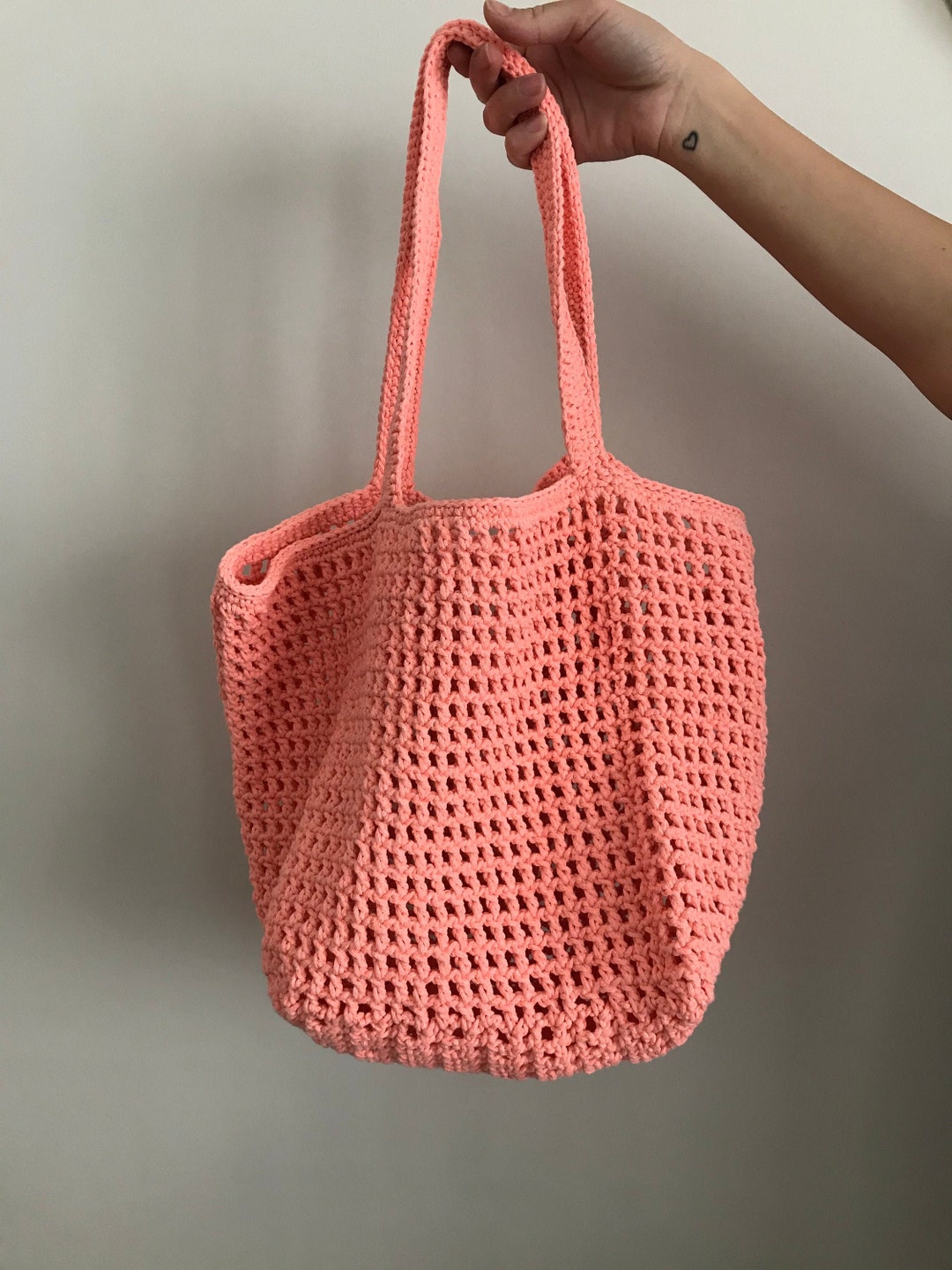 Bolsos De Playa Mujer Bolso Playero De Malla Tejido A Crochet Para