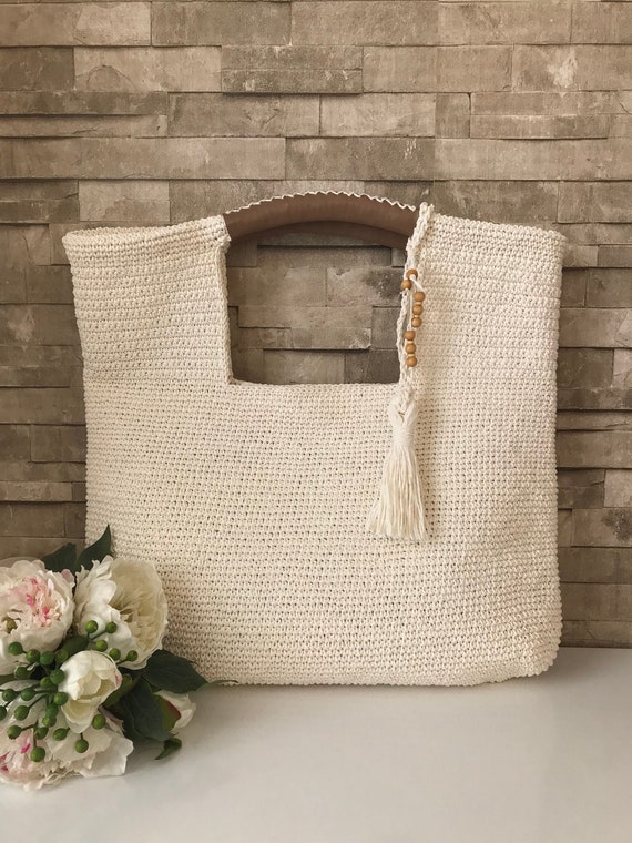 Summer Beach Bag Straw Tote Bag White Summer Bag Raffia Woven Bag Market Bag Shoulder Bag Gift for Mother Birthday Gift for Her Etsy Ireland