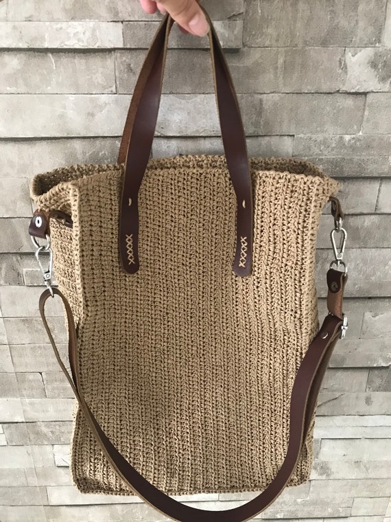 Borsa tote estiva borsa a tracolla di paglia borsa da città | Etsy Italia