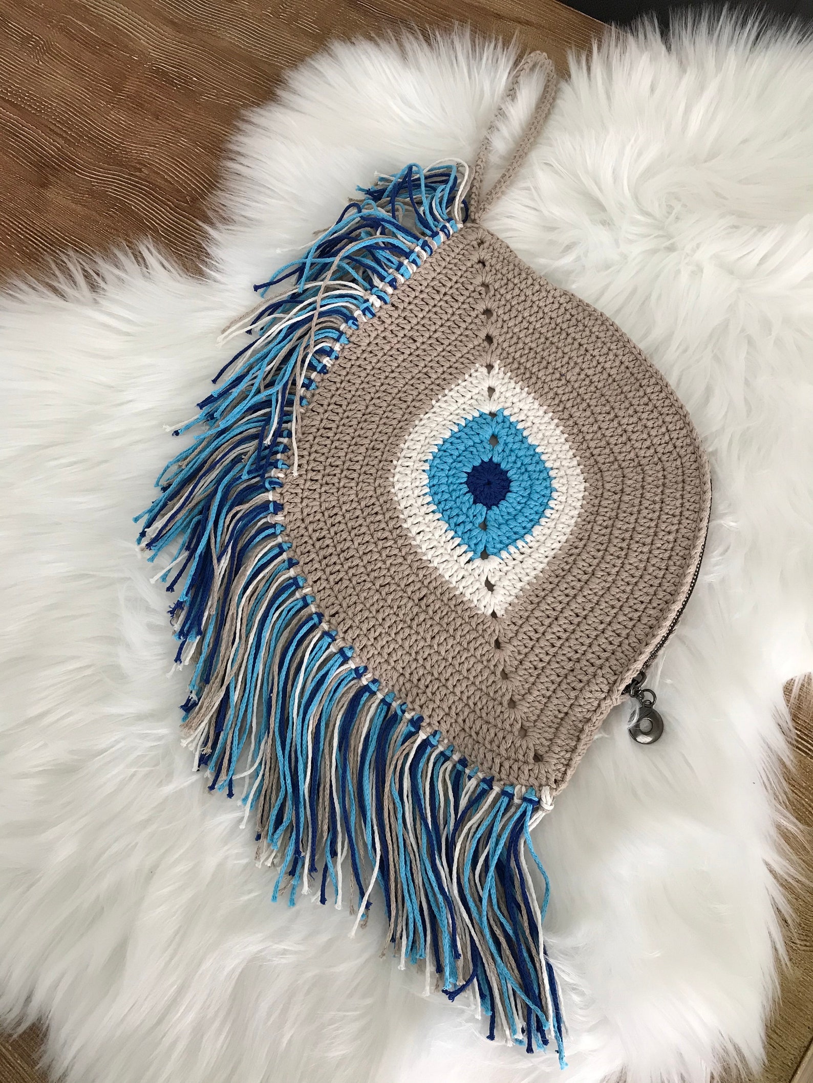 Evil Eye Clutch Bag Evil Eye Purse Crochet Clutch Boho Bag Etsy