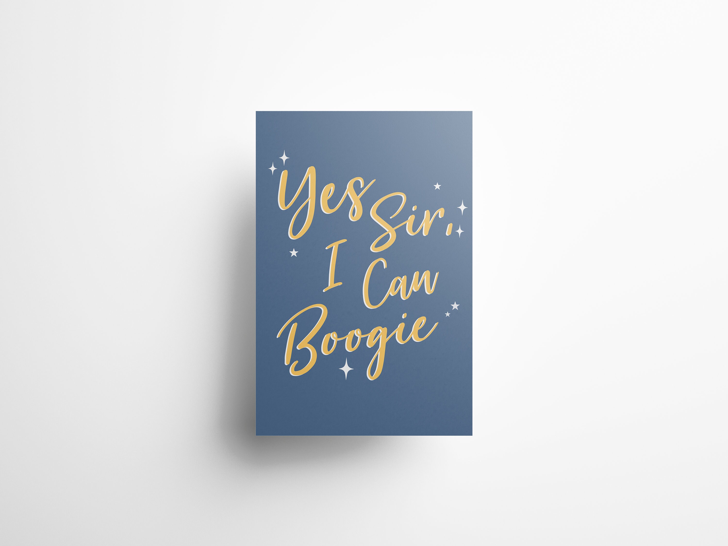 Yes Sir I Can Boogie Scotland Print Etsy