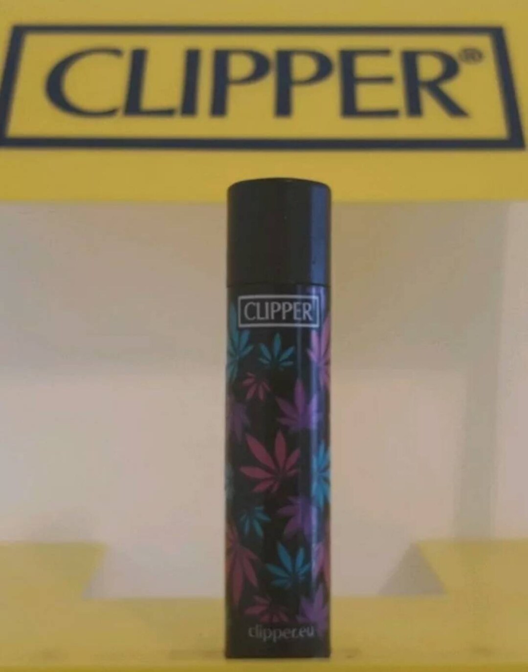 Clipper Lighter X1 Rare Cool Amsterdam Weed Leaf Pink Black Netherlands