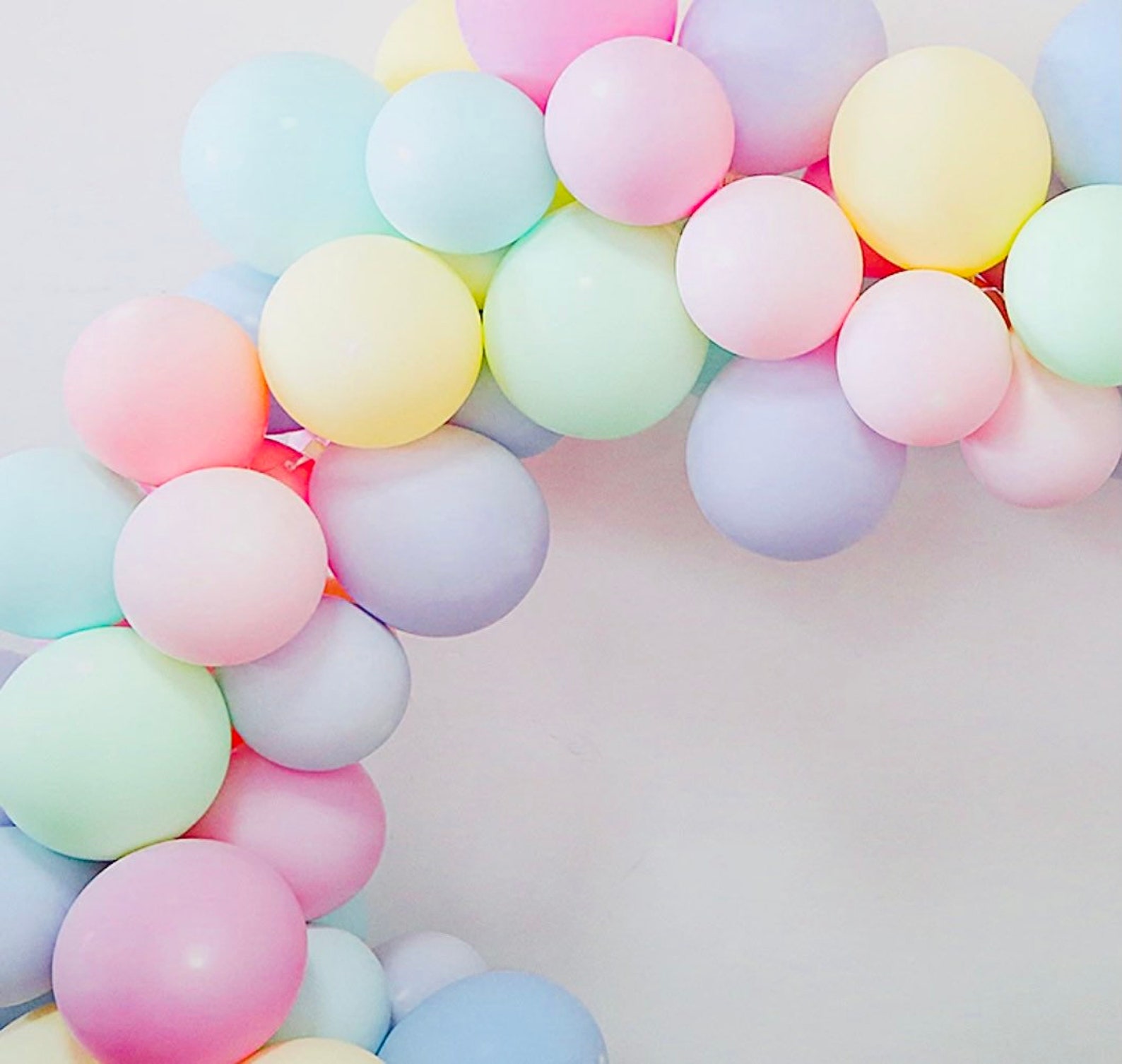 2 meter garland pastel garland helium balloon garland birthday Etsy