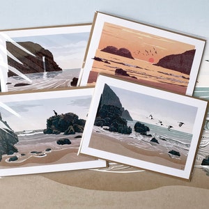 Pembrokeshire Coast Greetings Cards Pack, Pembrokeshire Cards – Set of 4 Cards