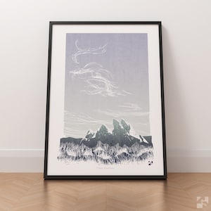 Preseli Bluestones, Pembrokeshire, Wales, Landscape Art Print, Wales Travel Poster, Preseli Hills Poster, Wall Art, Unframed