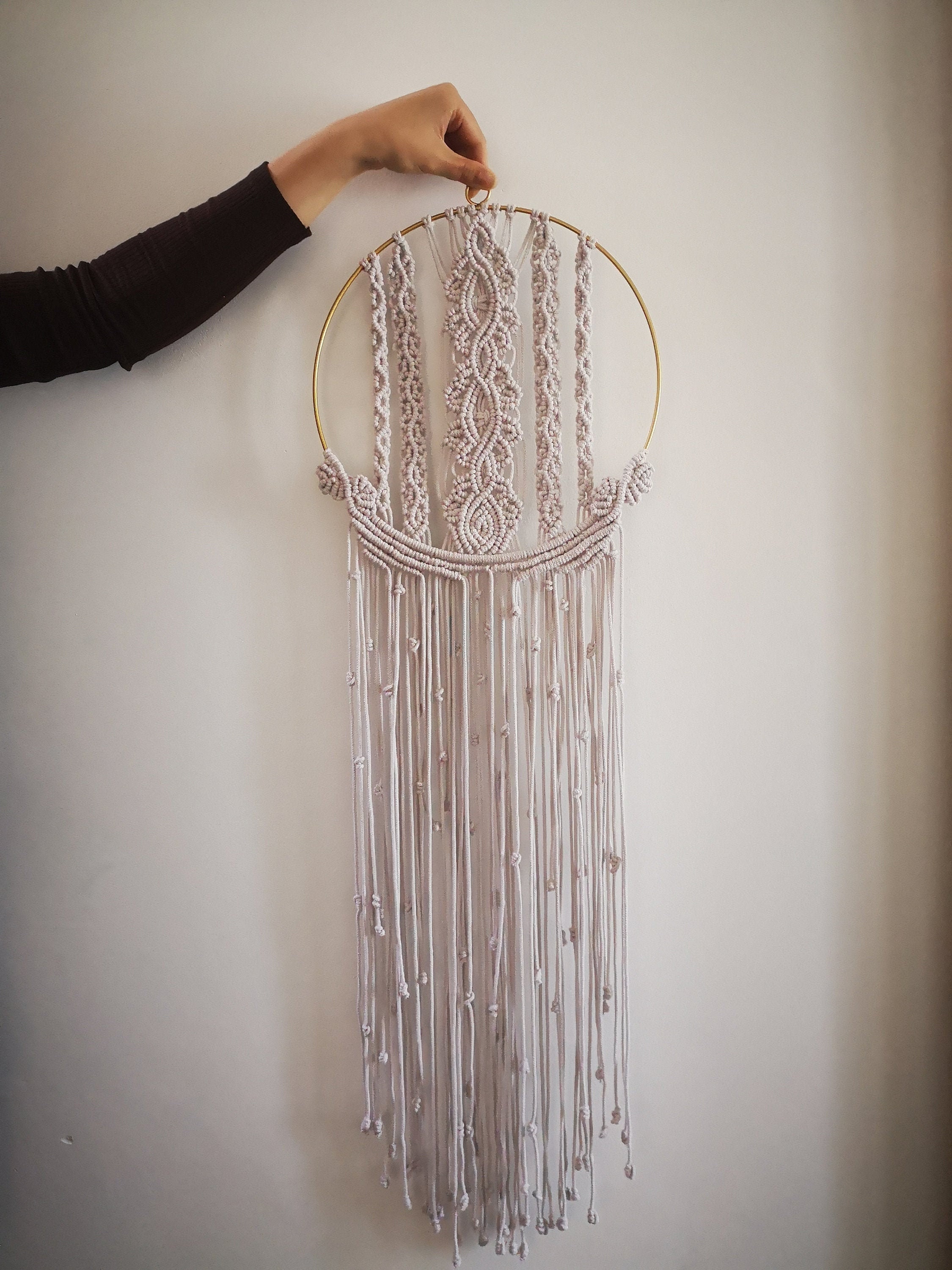 Round macrame wall hanging Etsy