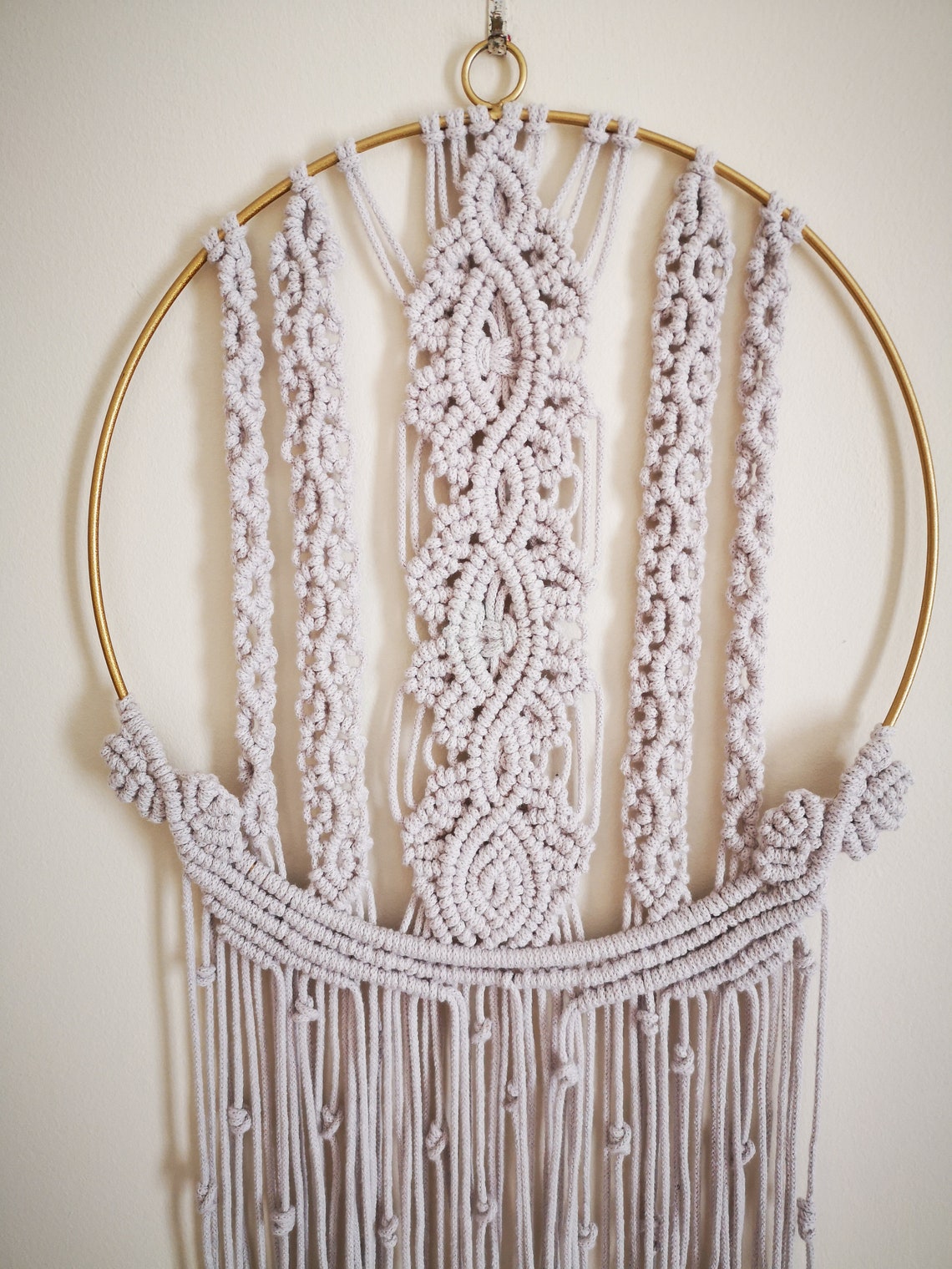 Round macrame wall hanging Etsy