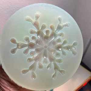 3D Snowflake Mold, Faceted Ornaments Silicone Mold, Deep Snowflake