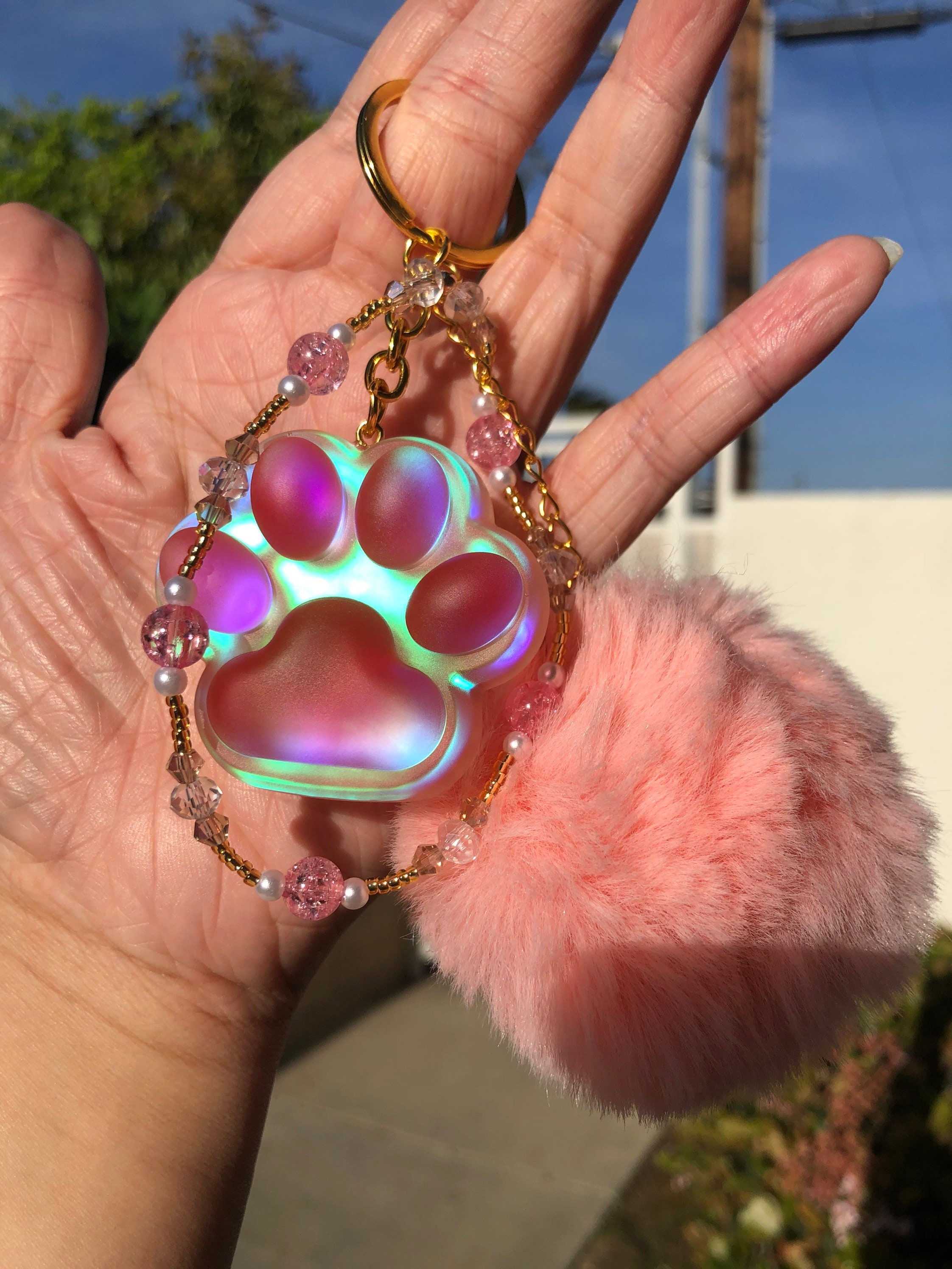 Cat claw best sale keychain