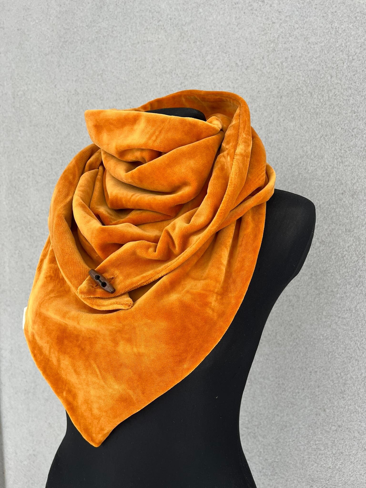 Echarpe à imprimé chaînes et pompons - Jaune