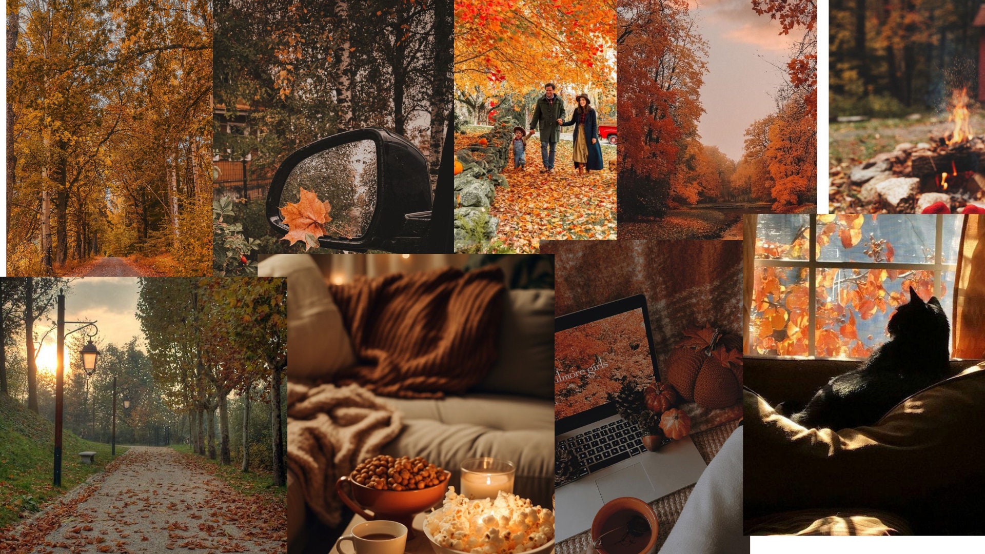 Autumn Gallery Wall Prints, Fall Wall Art Prints, Rustic Autumn Wall ...