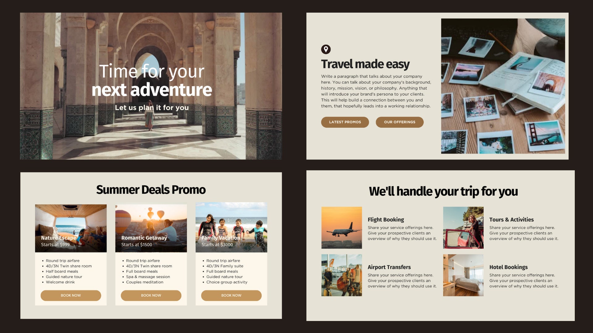 Travel Agent CANVA Templates Travel Marketing Travel - Etsy