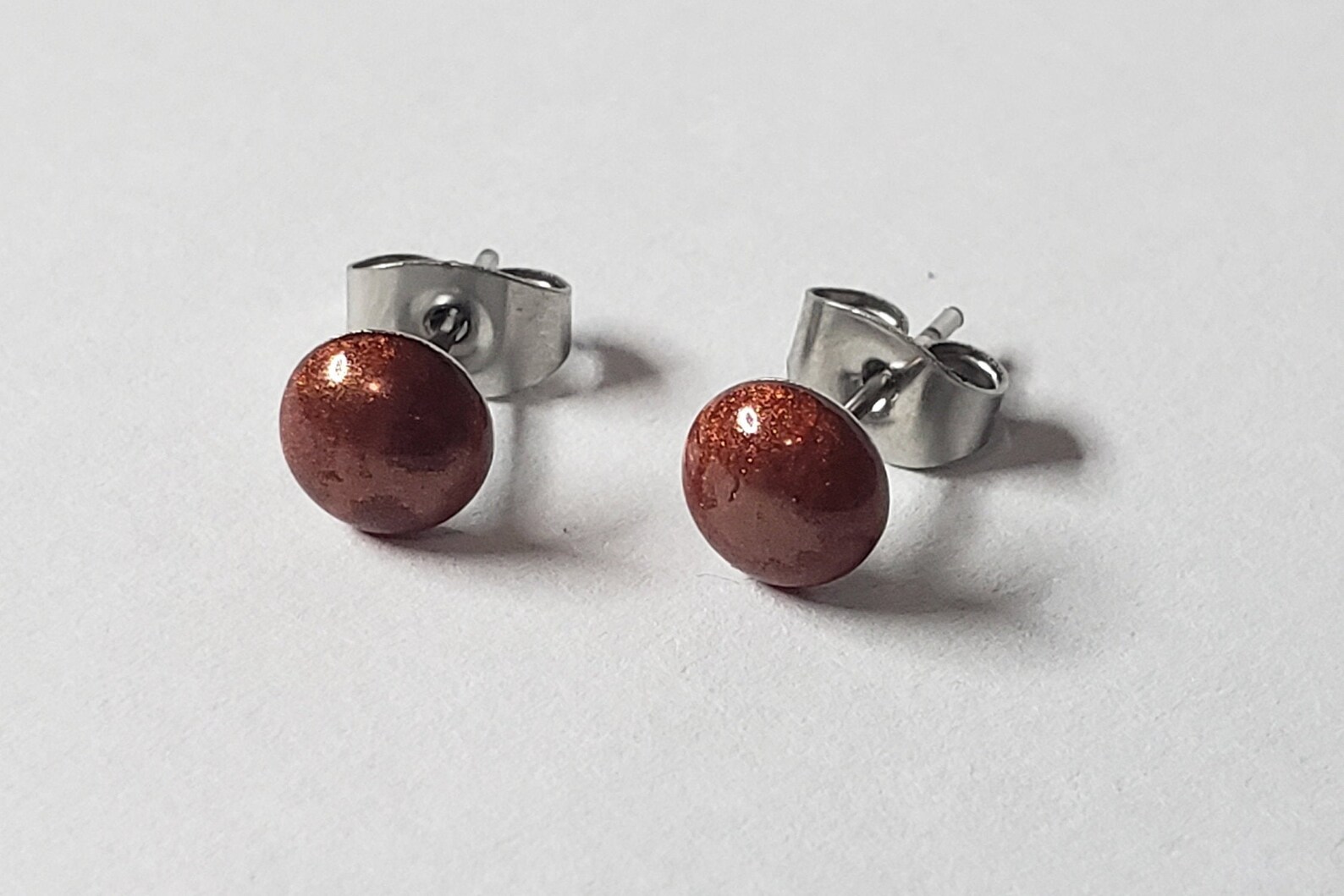 Red Stud Earrings 6mm & 4mm Sizes Hypoallergenic Stainless Etsy