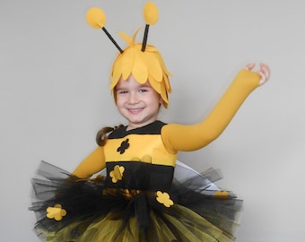 Costume Maya l’abeille, robe d’anniversaire Maya l’abeille, costume d’Halloween pour enfants