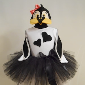 Penguin Costume, Penguin Party Dress, Halloween Kids Costume image 1
