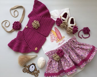 4 Month Old Baby Girl Dress Set with Flower