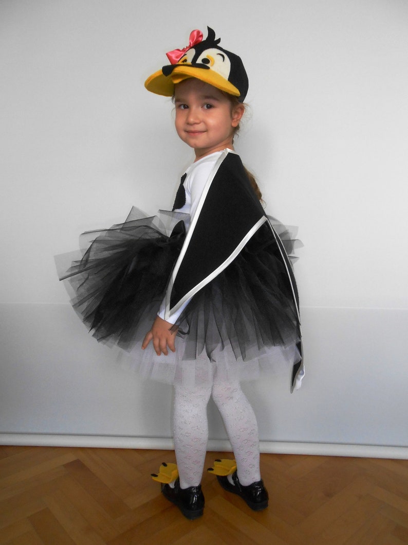 Penguin Costume, Penguin Party Dress, Halloween Kids Costume image 5