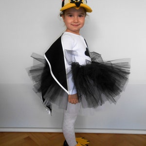 Penguin Costume, Penguin Party Dress, Halloween Kids Costume image 4