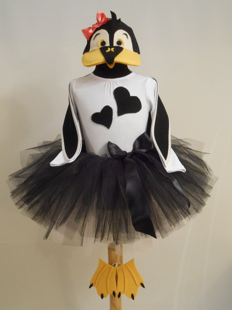 Penguin Costume, Penguin Party Dress, Halloween Kids Costume image 1