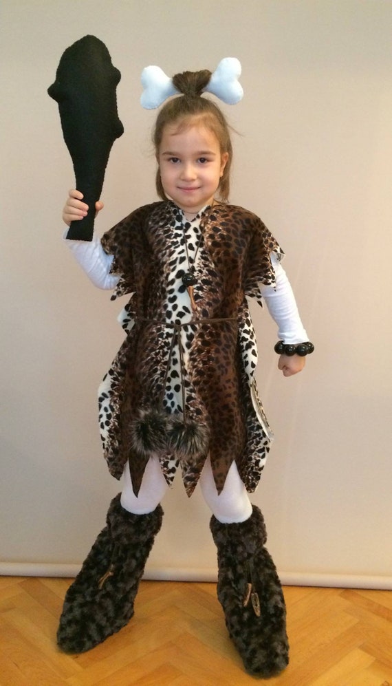 Stone Age Costume Stone Age Party Costume Halloween Kids