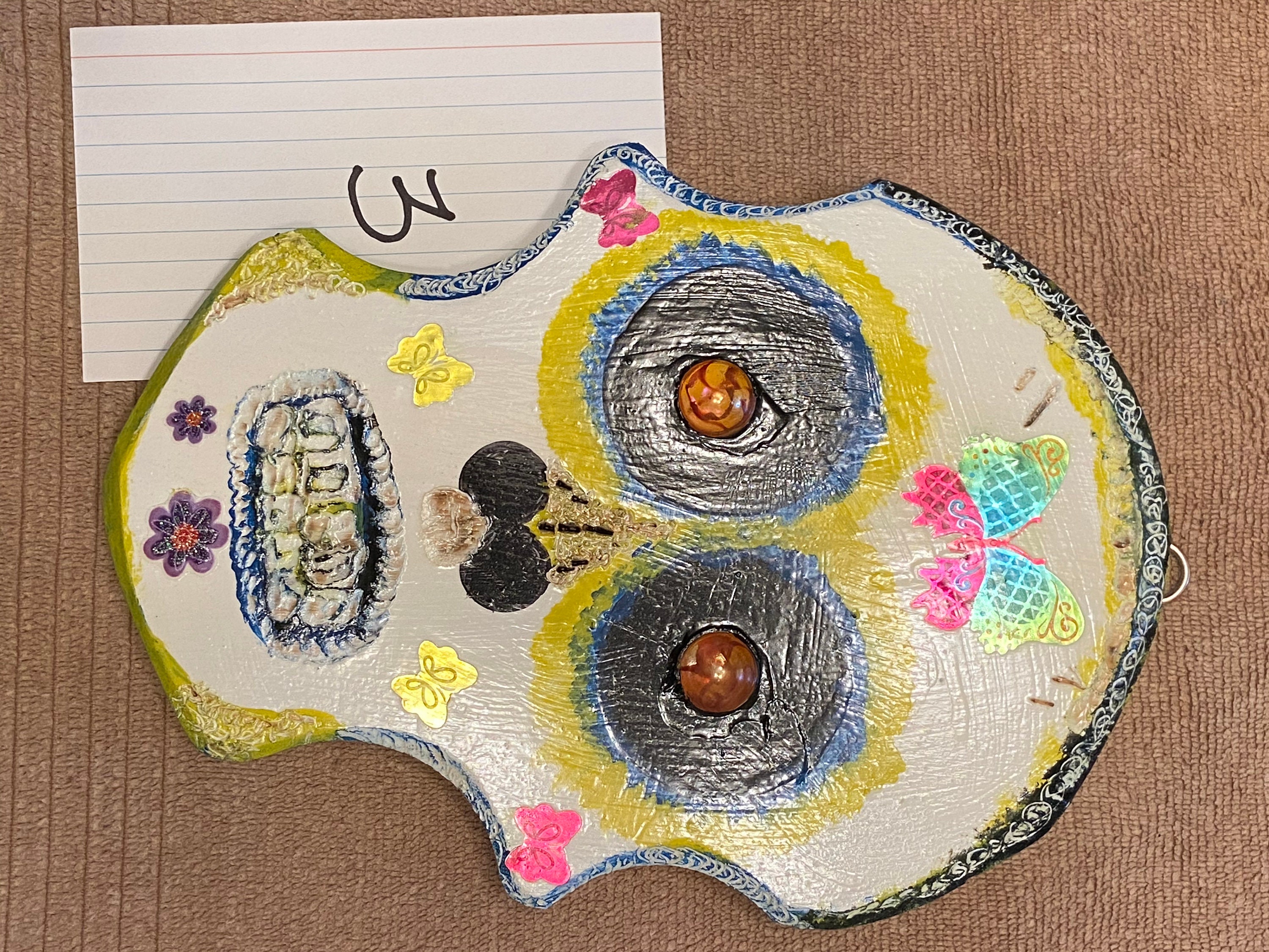 Handmade Wooden Sugar Skulls Wallart Etsy