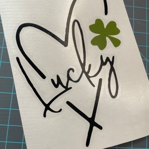 Lucky Shamrock Vinyl Decal