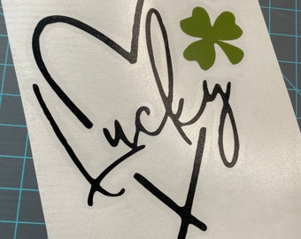 Calcomanía de vinilo Lucky Shamrock