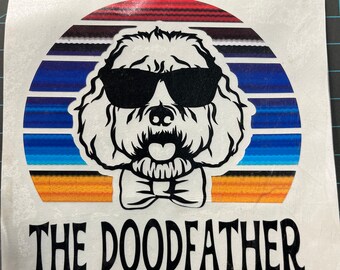 La calcomanía de vinilo Doodfather