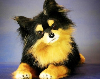 PERRO PERSONALIZADO Muñeca de arte realista, perro relleno personalizado, juguete de felpa, peluche de perro realista 3D, perro relleno, juguete de felpa único, juguete de perro de abrazo