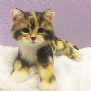 CUSTOM KITTEN Plush Kitty Toy, 3D Realistic Cat Plushie, Stuffed Cat, Plush Toy, Gift for Her, Cat Lovers Gift, Stuffed Animals & Plushies