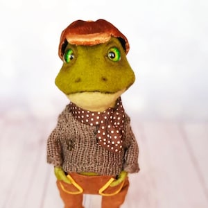 Felt Frog, Frog Plush, Needle Felted Frog, Felt Wool Frog Figurine, Replica  Frog, Unique Gift for Frog Lovers