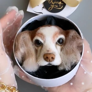 DOG BROOCH from PHOTO, Dog Face Brooch, Dog Portrait Brooch, Animal Mittens, Brooch with Dogs, Dog Lovers Gift, 3D Dog Portrait Pin
