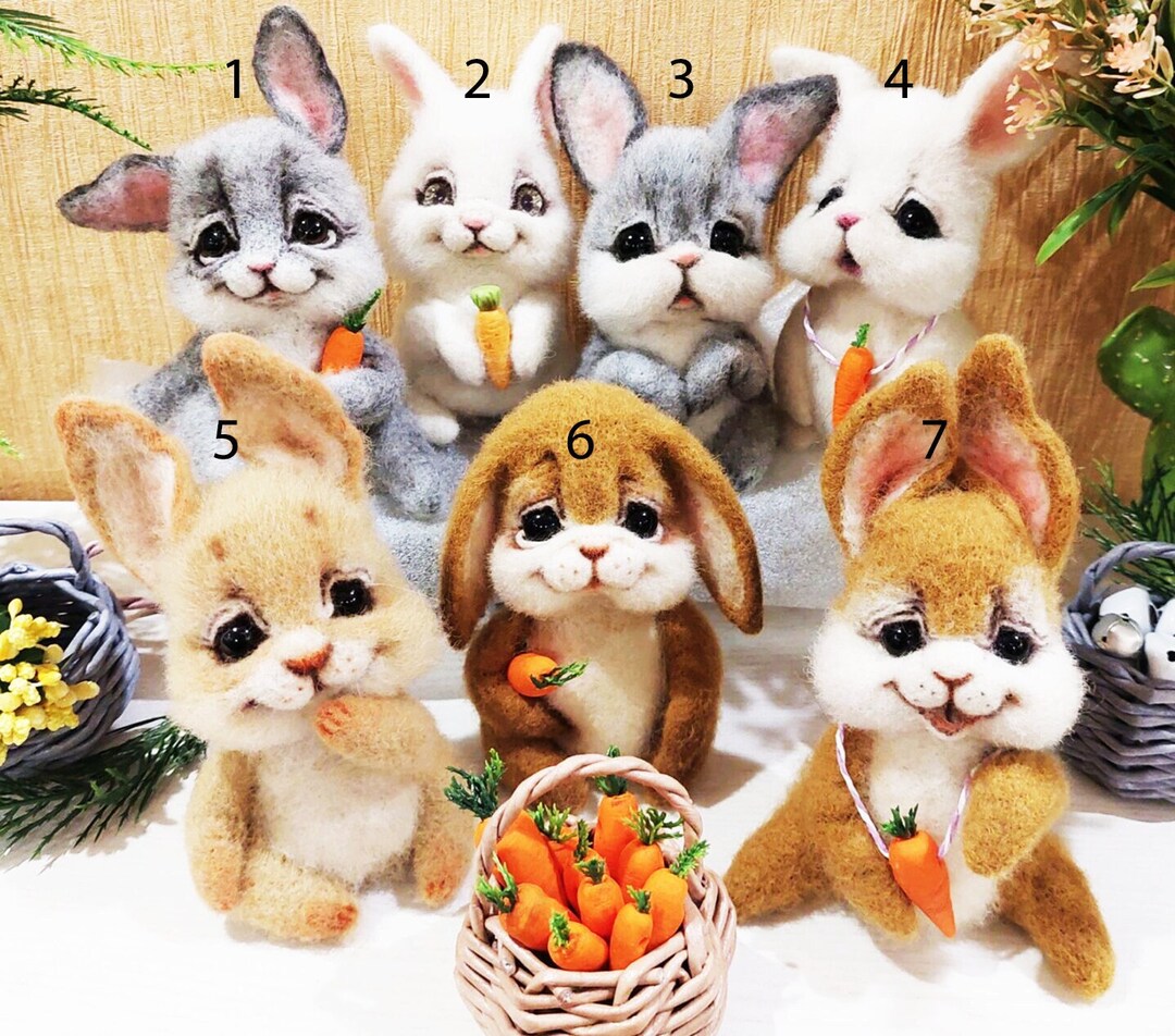 CHOOSE YOUR RABBIT, Needle Felted Rabbit Made to Order,handmade Gifts ...