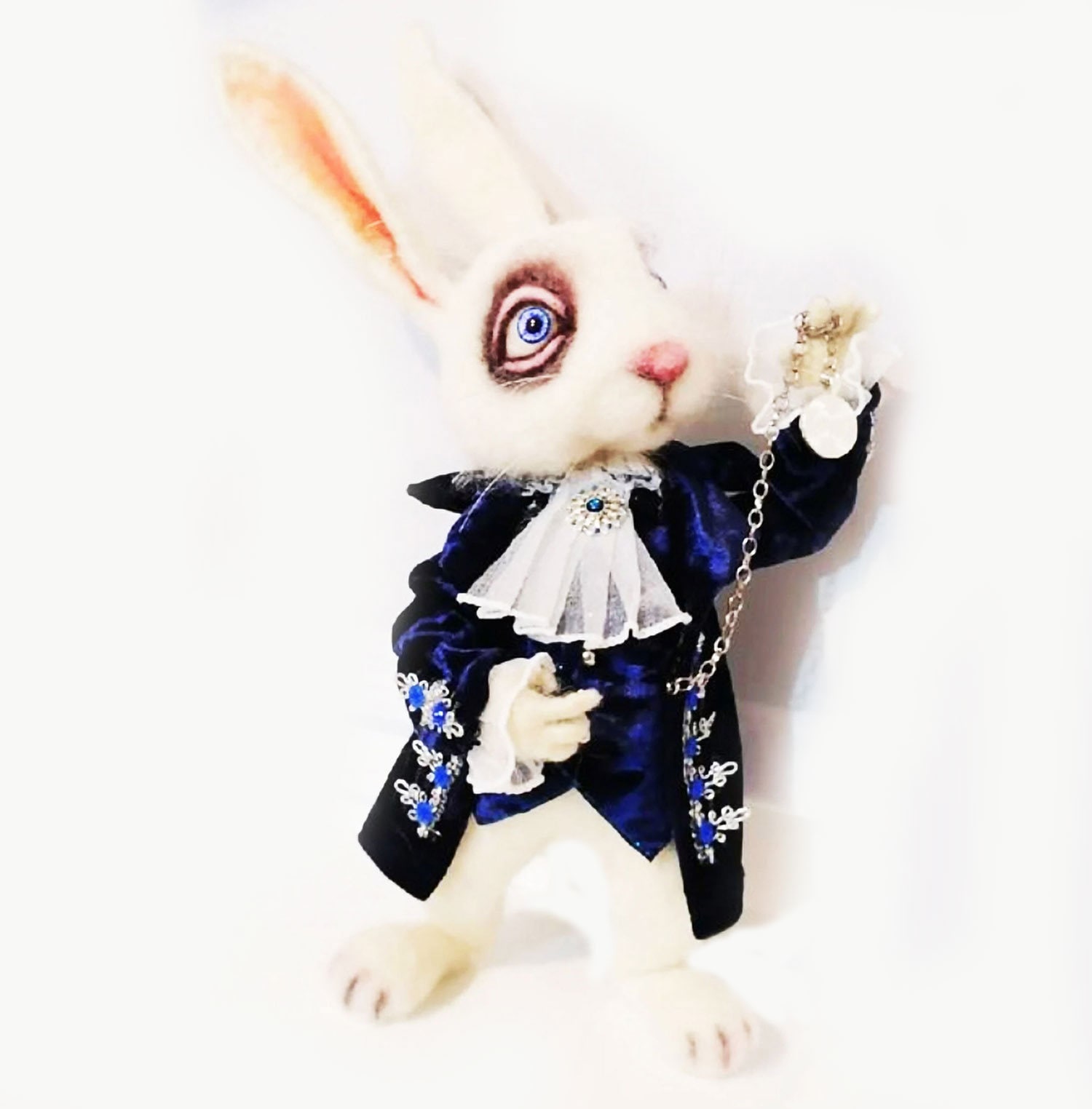 Kellytoy Squishmallow Disney Alice In Wonderland White Rabbit 7