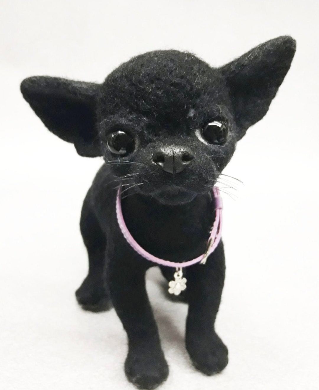 Needle Felted Dog Chihuahua, Needle Felt Puppy, Felted Animals, Dog