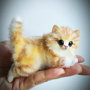 CUSTOM MINIATURE Kitten Plush Doll from Pictures, Cat Plushie, Cat Lovers Gift, Stuffed Animals, Plushies, Plush Cat, Felt Cat
